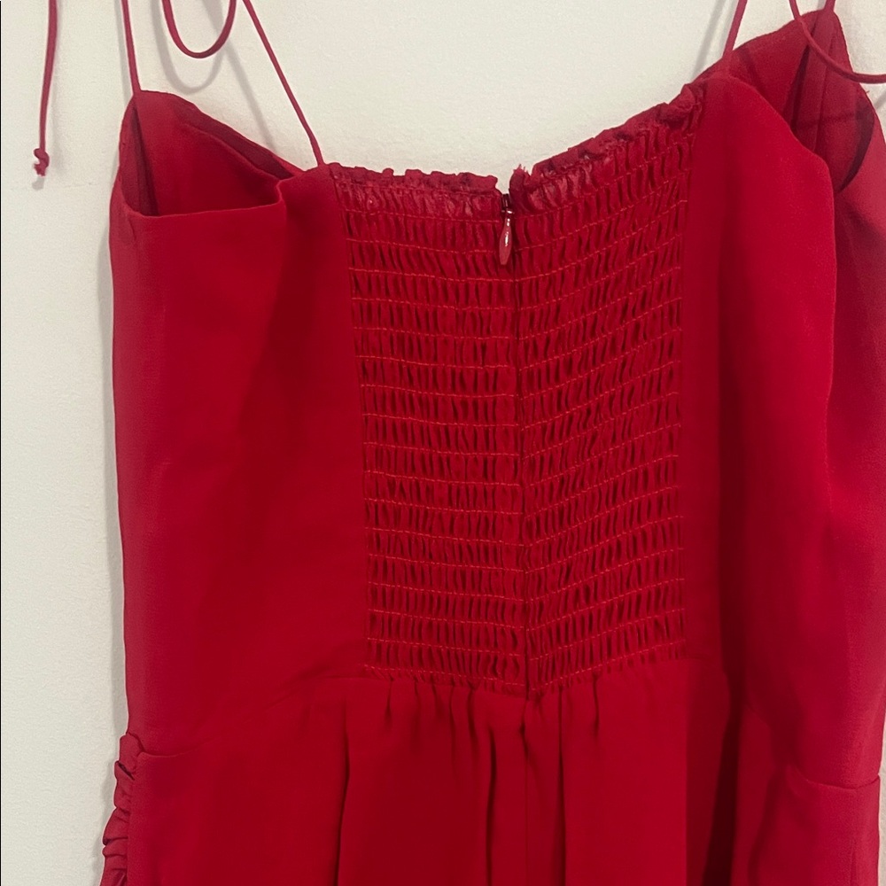NWT Reformation Kourtney Dress in Cherry Red - Picture 11 of 13